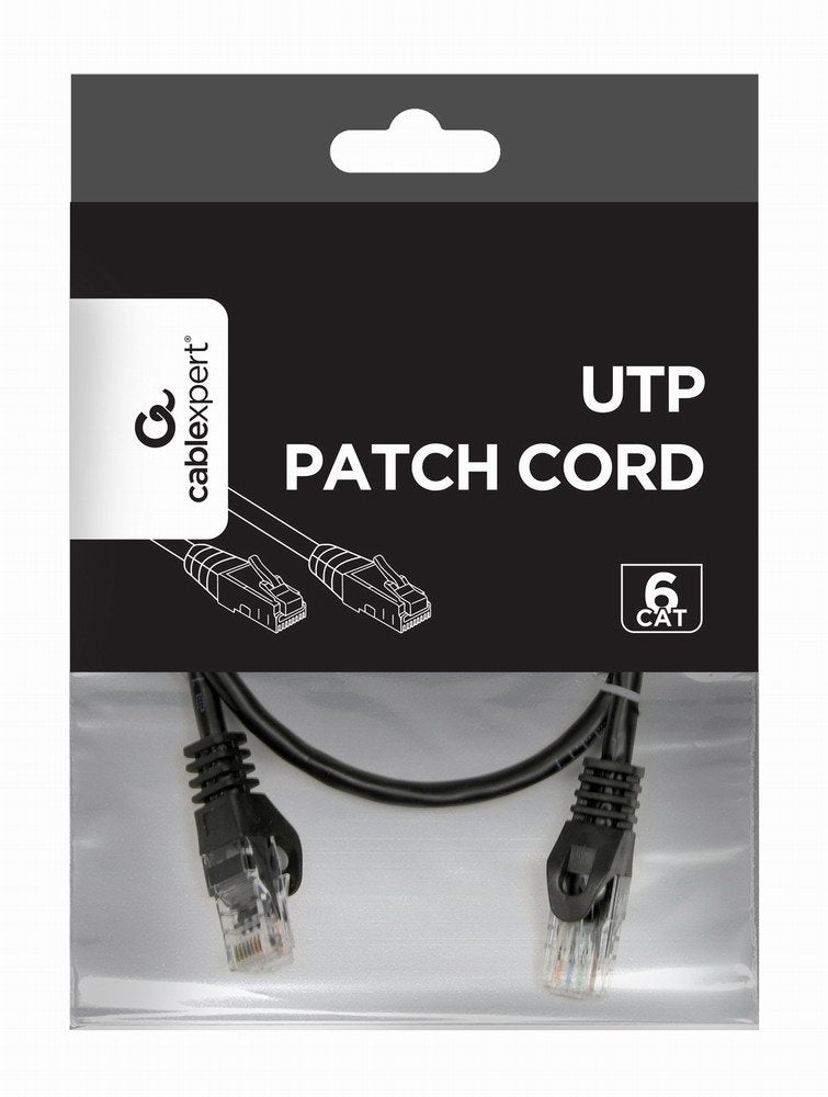 Gembird Cable De Red Cat6 Utp 0.50mts  Pp6u-0.5m/Bk