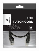 Gembird Cable De Red Cat6 Utp 0.50mts  Pp6u-0.5m/Bk