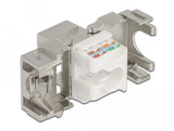Delock Keystone Moduloo Rj45 Hembra A Lsa Cat.6a 180° Metall