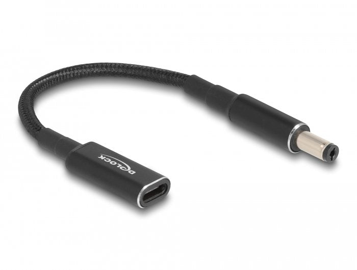 Delock 60039 Cable De Carga Portátil Usb Type-C Hembra A 5,5 X 2,1 Mm Macho 15 Cm