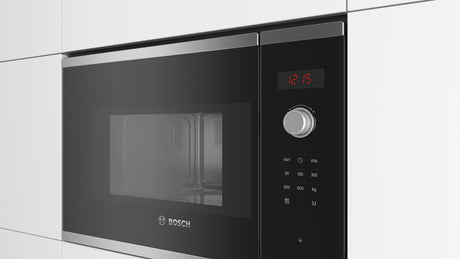 EAN 4242005038855 - Bosch Serie 4 BFL523MS0 microondas Negro, Acero inoxidable Solo microondas Integrado 20 L 800 W imagen 3
