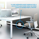 Nanocable Caja De Conexiones Multimedia De Pared Vga, Hdmi, Jack3.5, Rca, Usb 2.0 B, Usb 3.0, 2x Rj-45