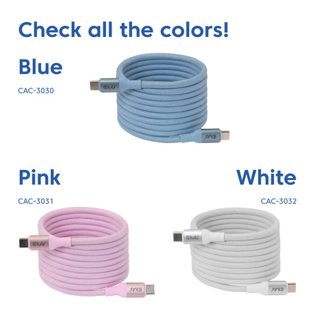 EAN 8719214473594 - CLUB3D CAC-3030 cable USB 2 m USB C 0,48 Gbit/s 240 W Azul imagen 4