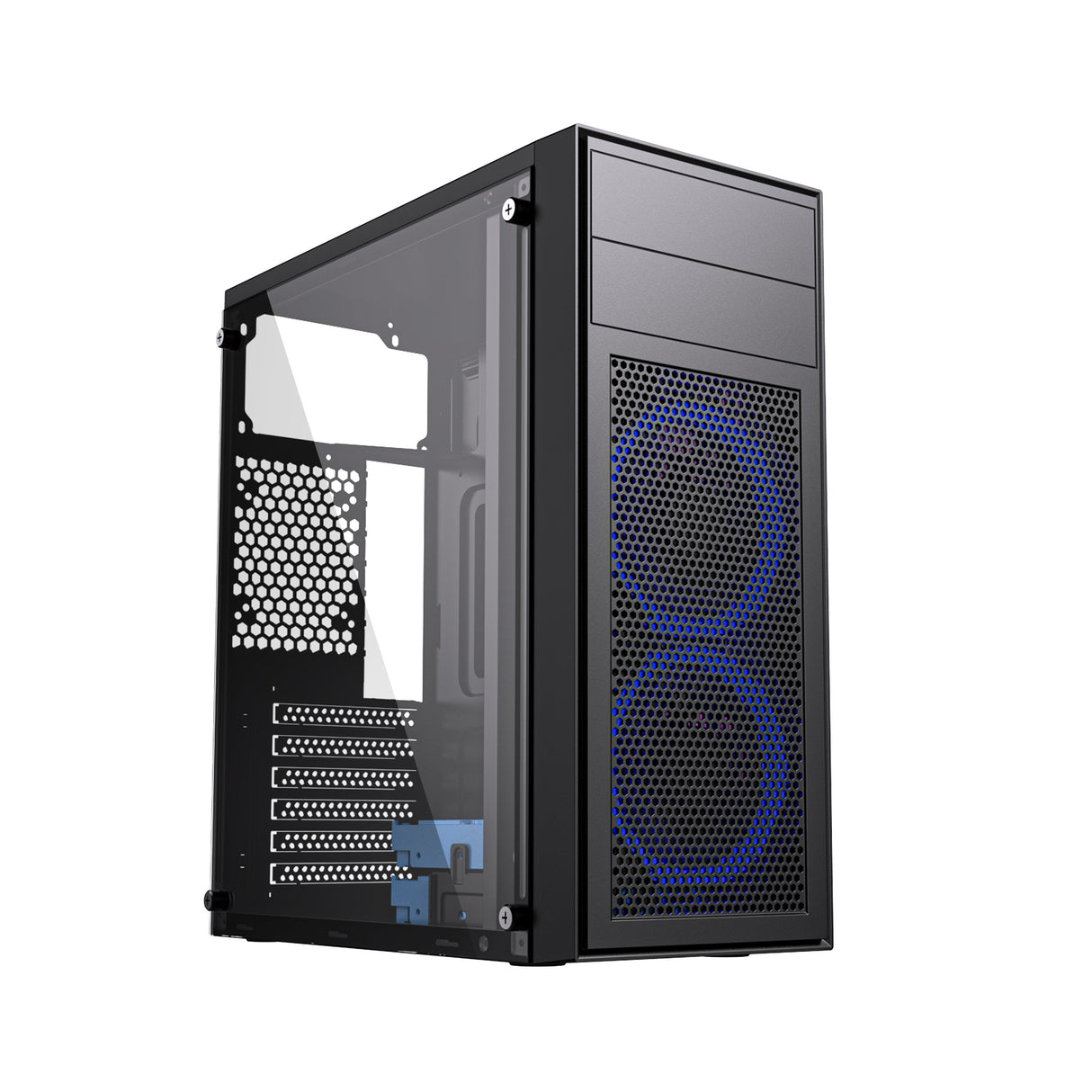 Caja Pc Gembird Ccc-Fc-M100b Gaming Fornax M100b, Ventiladores Azules