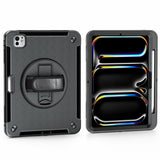 4smarts Rugged Case Grip Do Apple Ipad Pro 11" (M4, 2024)  Uchwyt  Stojak 360°  Black