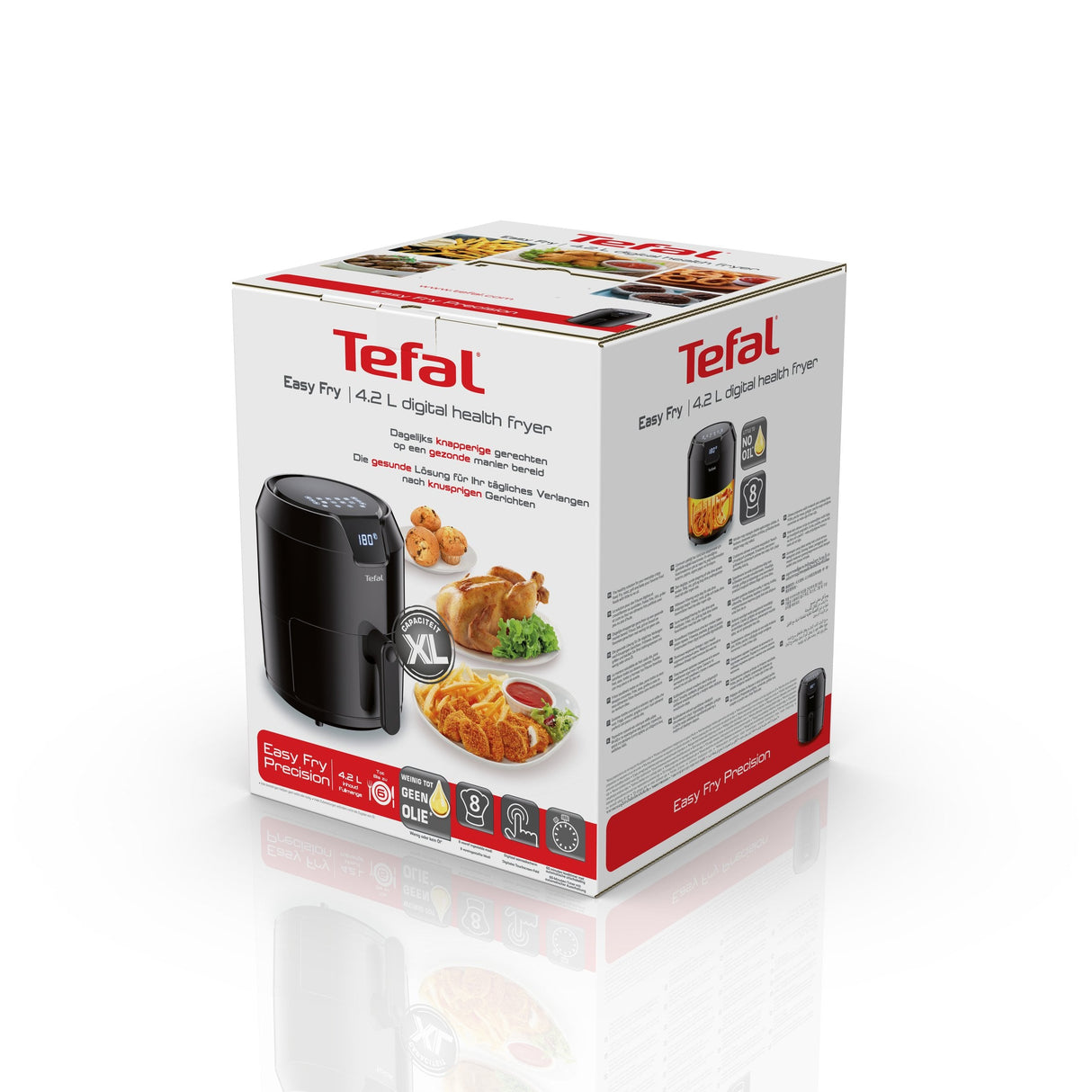 Freidora De Aire Tefal Easy Fry Precision 4.2l Ey4018  Negro