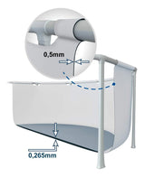 EAN 6941057414270 - Intex PrismFrame Piscina con anillo hinchable Círculo 4485 L Azul, Gris imagen 5