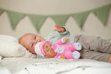 Zapf Creation Baby Born® Sleepy Para Bebés Rosa 30cm, Muñeca Rosa, Con Sonajero En El Interior 837726
