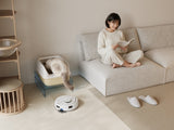 Ecovacs Deebot Mini 2 Vacuum Cleaner,Robot,Wet&Dry,Compact Design,White+Auto-Empty Station