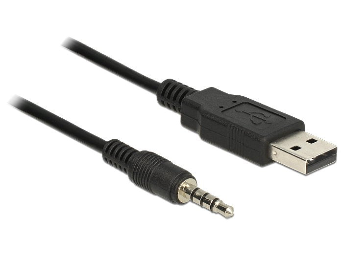 Delock 83779 Convertidor Usb 2.0 Tipo-A Macho A Serial Ttl Conector Estéreo De 4 Pines De 3,5 Mm 1,8 M (3,3 V)