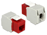 Keystone Modul Rj45 Buchse > Lsa Cat.6 Utp Rot