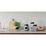 Batidora De Vaso Electrolux E4cb1-6st 1 L  350 W Negro, Acero Inoxidable, Transparente