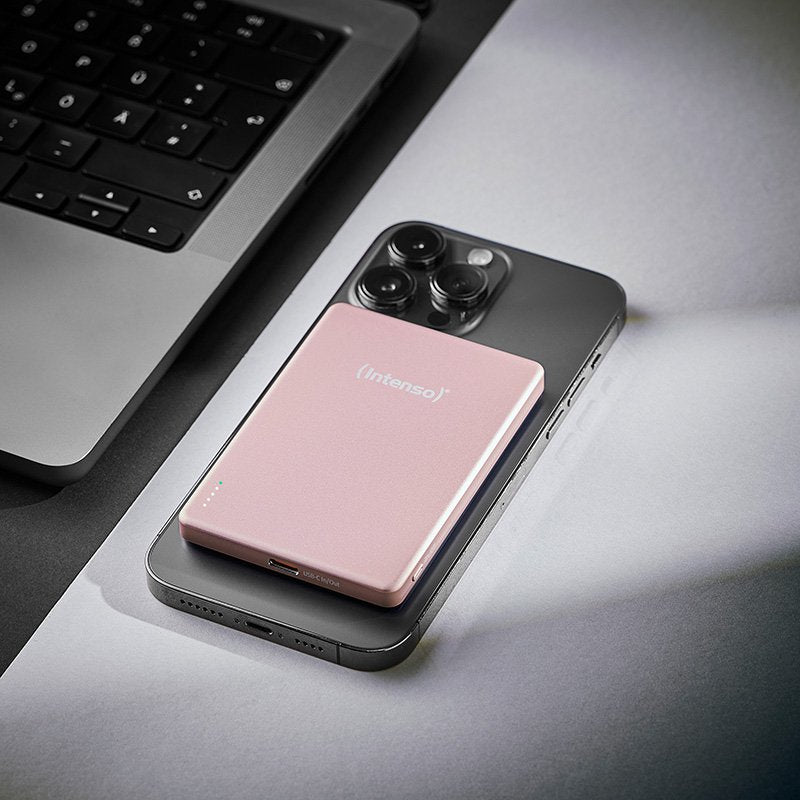 EAN 4034303036240 - Intenso MW10000 Polímero de litio Cargador inalámbrico Rosa imagen 3