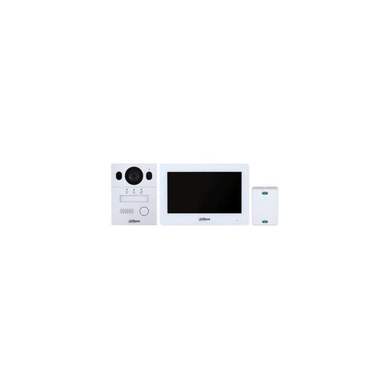(Dhi-Ktx01(F)/Dhi-Vto2003f/Dhi-Vth5123h-W-S2) Dahua Kit Videoportero Para Instalacion Empotrada, 2 Hilos, Ip65, Ik07