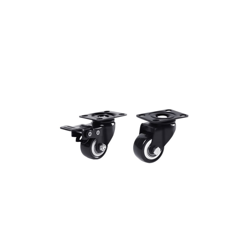 (Dhi-Ldv-Caster-B3) Dahua Ruedas Para Totem Display - Compatible Con 43", 55", 65" Y 75" (Incluye 2 Ruedas Con Freno Y 2 Ruedas Sin Freno)