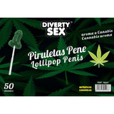 Diablo Goloso - 50 Piruletas Pene Aroma Cannabis