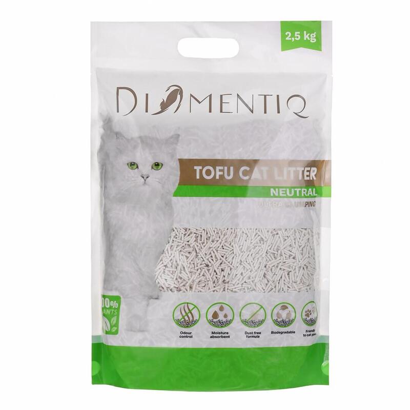 Diamentiq Tofu Neutral Ultra Clumping - Arena Vegetal - 2,5 Kg