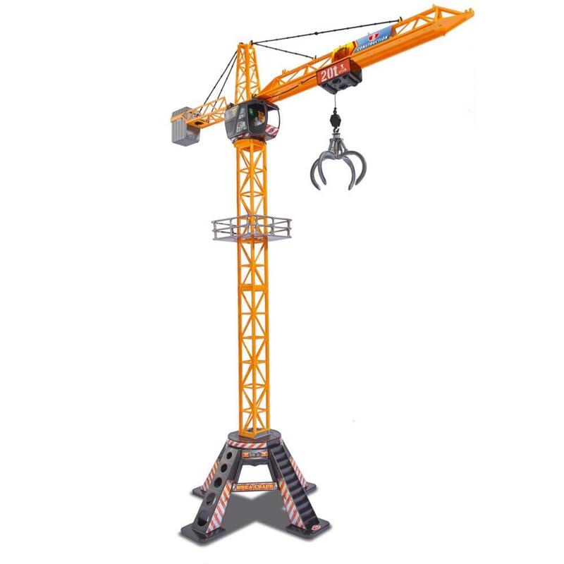 Dickie Toys Mega Grúa Torre Con Mando A Distancia Con Cable,120cm
