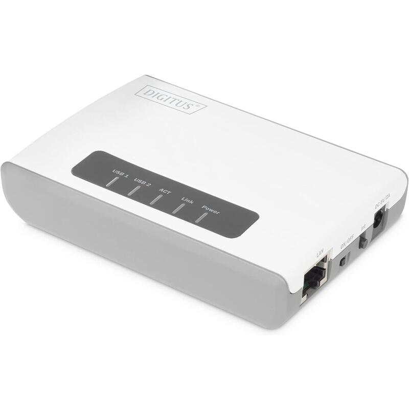 Digitus 2-Port Usb 2.0 Wireless Multifunction Network Server 300 Mbps