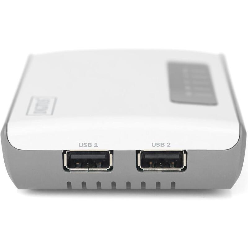 Digitus 2-Port Usb 2.0 Wireless Multifunction Network Server 300 Mbps