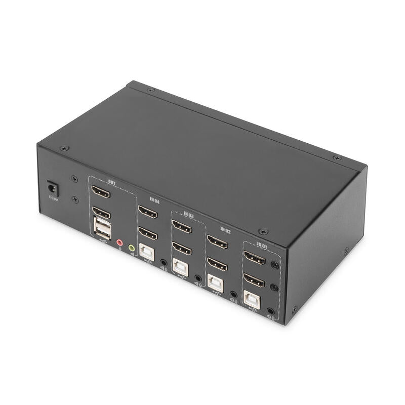 Digitus Kvm-Switch 4-Port 4k Hdmi Dual-Display