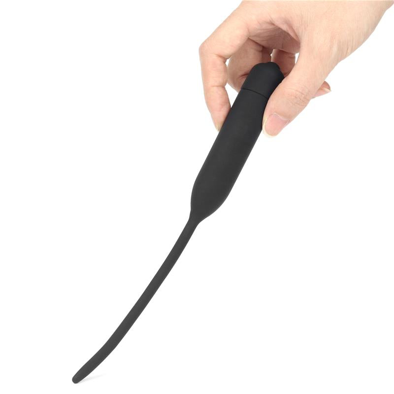 Dilatador De Uretra Con Vibración Negro