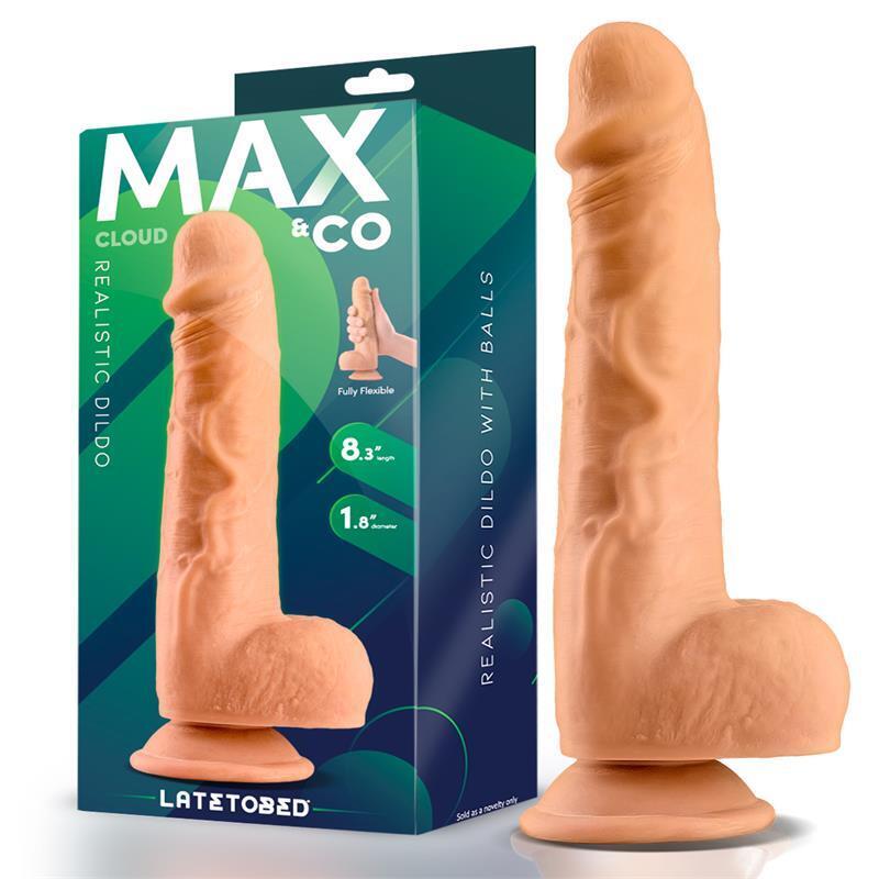 Dildo Cloud  Realista Con Testículos 8.3 Natural