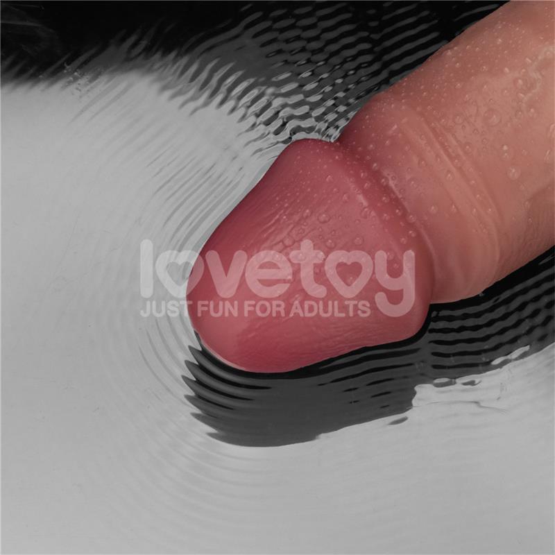 Dildo Con Vibración Piel Deslizante Silicona Dual Layer 10