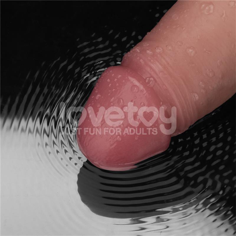 Dildo Con Vibración Piel Deslizante Silicona Dual Layer 8.5