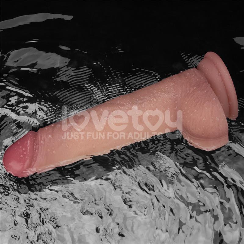 Dildo Con Vibración Piel Deslizante Silicona Dual Layer 8.5