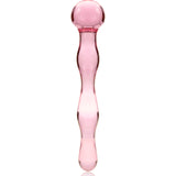 Dildo Cristal Nebula Series By Ibiza - Modelo 13  Borosilicato 18 X 3.5 Cm Rosa