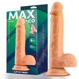 Dildo Dean Realista Con Testículos 8.5 Natural