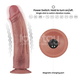 Dildo Dual Density Con Vibración 10.5