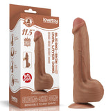 Dildo Dual Density Piel Desizante 11.5