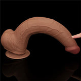 Dildo Dual Density Piel Deslizante 13.5