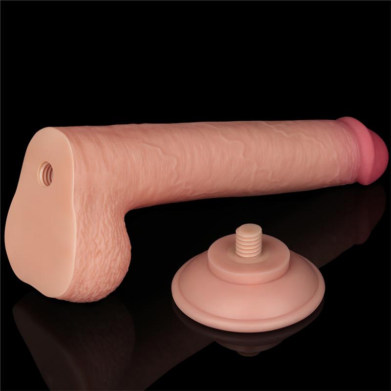 Dildo Dual Density Piel Deslizante 9