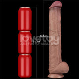 Dildo Dual Layer Articulable Xxl 14,5