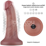 Dildo Dual Layer Con Vibración 6
