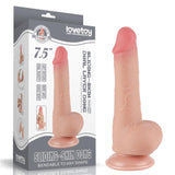 Dildo Dual Layer Piel Deslizante 7.5