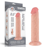 Dildo Dual Layer Piel Deslizante 8