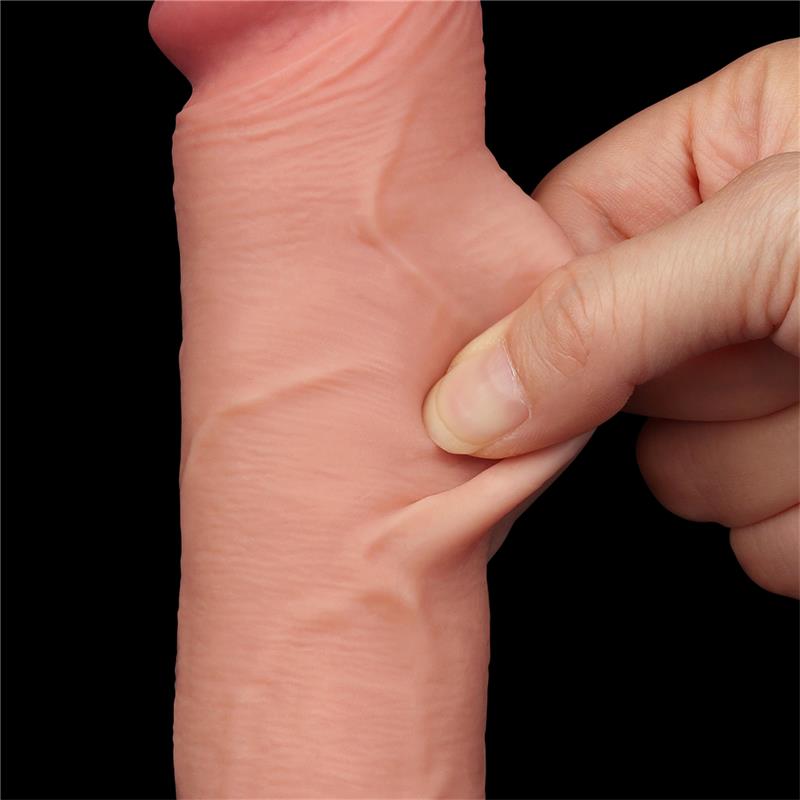 Dildo Dual Layer Piel Deslizante 8
