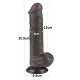 Dildo Dual Layer Piel Deslizante 8