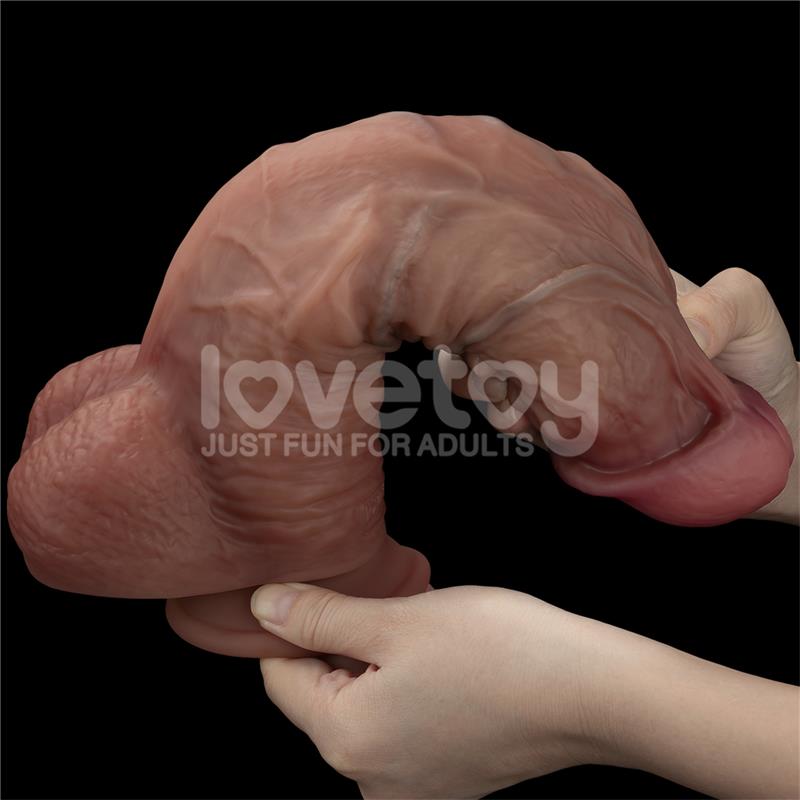 Dildo Dual Layered Xxl 10.5 Negro