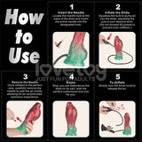 Dildo Inflable Silicona Dual Density 8