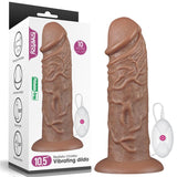 Dildo King 10.5 Con Vibración Chubby Marrón