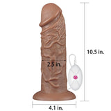 Dildo King 10.5 Con Vibración Chubby Marrón