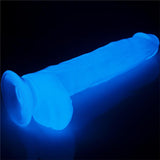 Dildo Lumino 10 Luz Azul