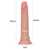 Dildo Nature 7 Silicona Líquida Marrón