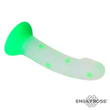 Dildo Que Brilla En La Oscuridad Confetti Star Silicona Líquida 17 Cm