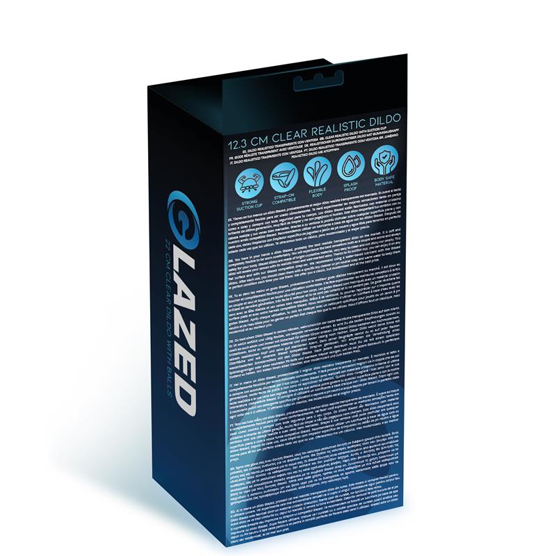 Dildo Realista Material Cristalino 12,3 Cm